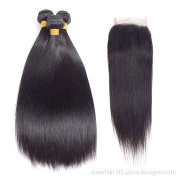 10-30 Inch Human Hair Extensions 10A Peruvian Remy Hair 3 Bundle Deals